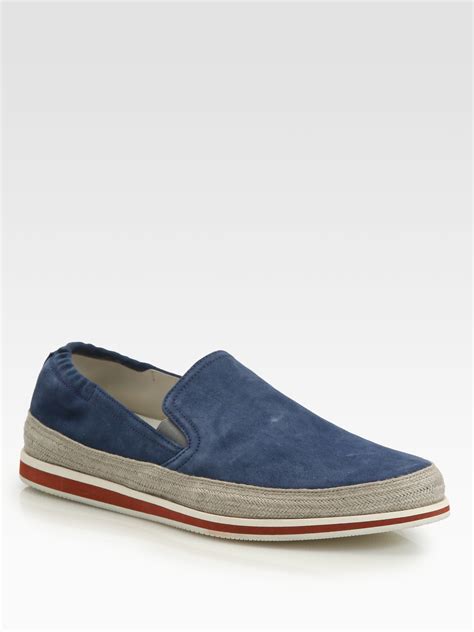 mens prada espadrilles|new prada men's shoes loafers.